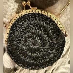 Elegant Black and Gold Women's Bag